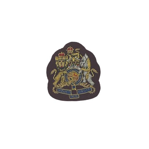 Picture of Mess Dress - Royal Coat of Arms - WO1 - 308 Maroon Backing - Tudor Crown