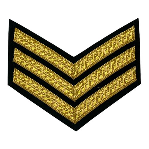 Picture of Mess Dress - Chevrons - Gold on Yorks DOO11 Brunswick Green Ground - Sergeant