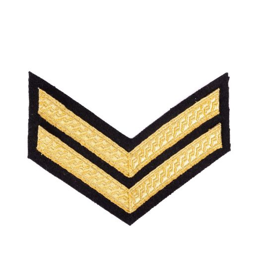 Picture of Mess Dress - Chevrons - Gold on Black - Corporal