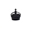 Picture of Metal Crown 5/8" - Black - Spike & Clutch Fitting - Pair - Tudor Crown