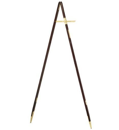 Picture of UK MoD Racer Pace Stick - Brass Fittings - Dark Oak Finish - 39" with Sleeve & Nameplate