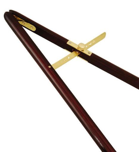 Picture of UK MoD Racer Pace Stick - Brass Fittings - Rosewood Finish 44" with Sleeve & Nameplate