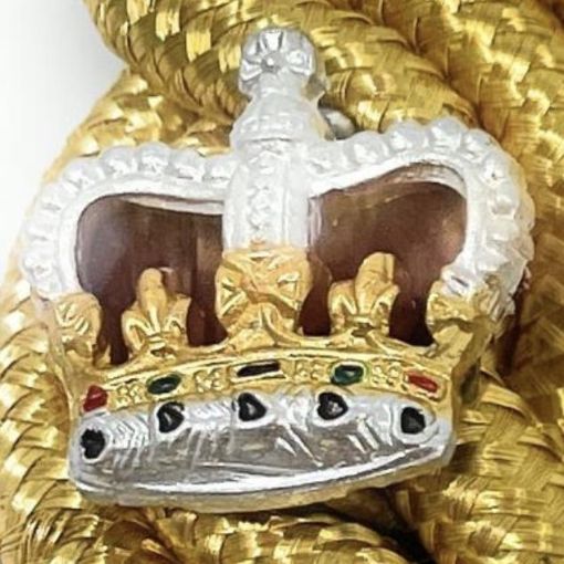 Picture of Rank Crowns for No1 Dress Shoulder Cords 3/4" - Pairs
