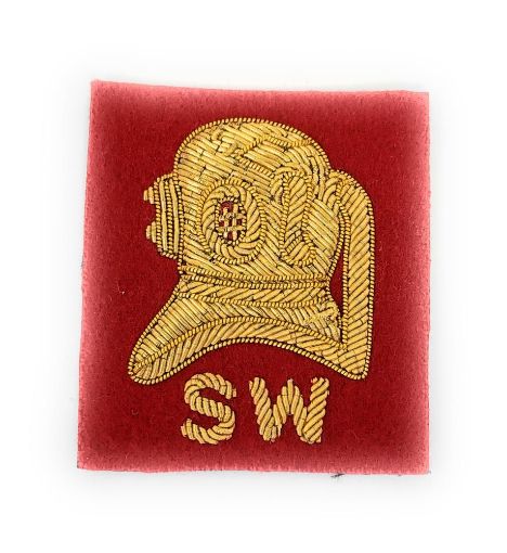 Picture of Mess Dress - Qualification Badge - Divers (Shallow Water ) - Gold on Scarlet