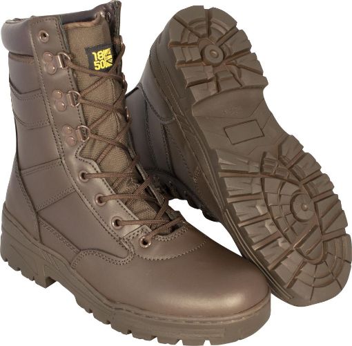 Picture of Full Brown Leather Patrol Boot for Cadets