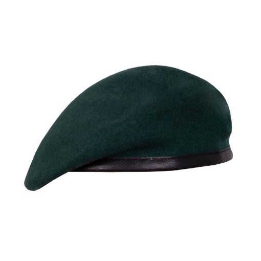Picture of Commando Green Silk Lined Small Crown Beret