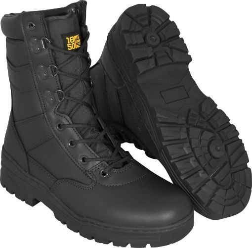 Picture of Full Black Leather Patrol Boot for Cadets
