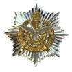 Picture of QOGLR Officers Cross/Pipers Badge Silver/Gilt - Tudor Crown