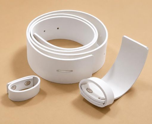 Picture of White Matt Parade Belt