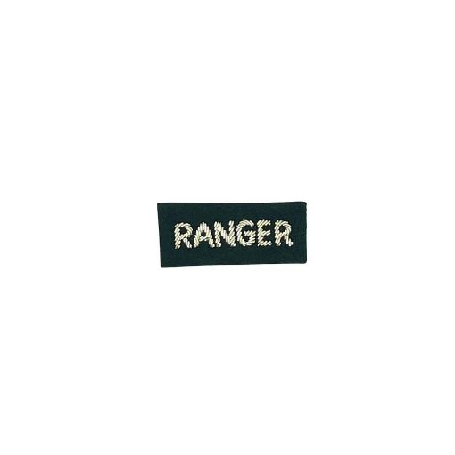 Picture of Ranger Officers No 1 Dress Qualification Badge - Rifle Green - Silver Wire