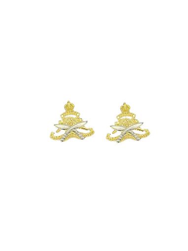 Picture of King's Gurkha Artillery Collar Badges - Tudor Crown - Pair