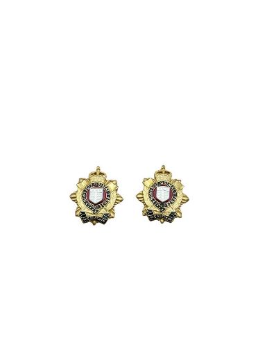Picture of Royal Logistic Corps Officers Collar Badge - No 1 & 2 Dress - Tudor Crown - Pair